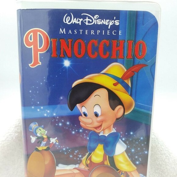 Pinocchio VHS Clamshell 1993 Walt Disney Masterpiece Blue Fairy Geppetto Jiminy - Picture 1 of 7